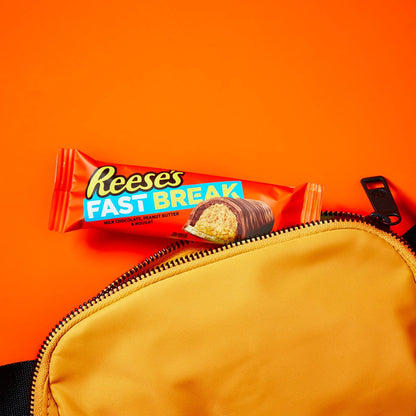 REESE'S FAST BREAK Bulk Candy Pack of 18 – Birthday Party Goody Bag Filler for Children, Gluten Free Reese's Peanut Butter Bars