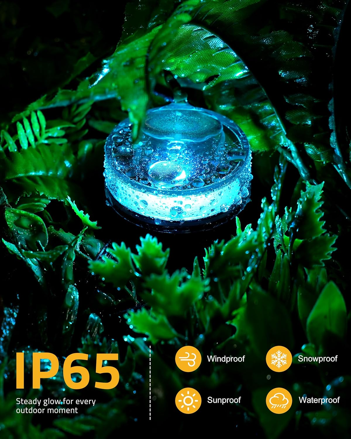 reflective cover design expanding per-light illumination radius to 11+ inches