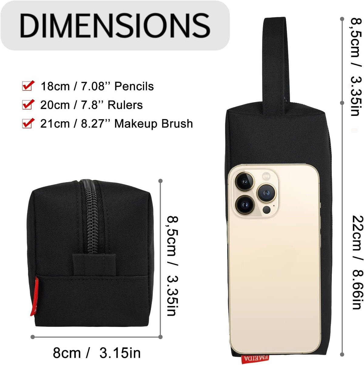 reinforced side web handle for grab-and-go portability between backpacks and briefcases