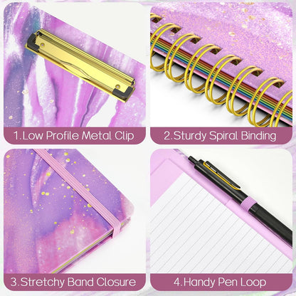 removable and refillable 40-page college-ruled letter-size notepad