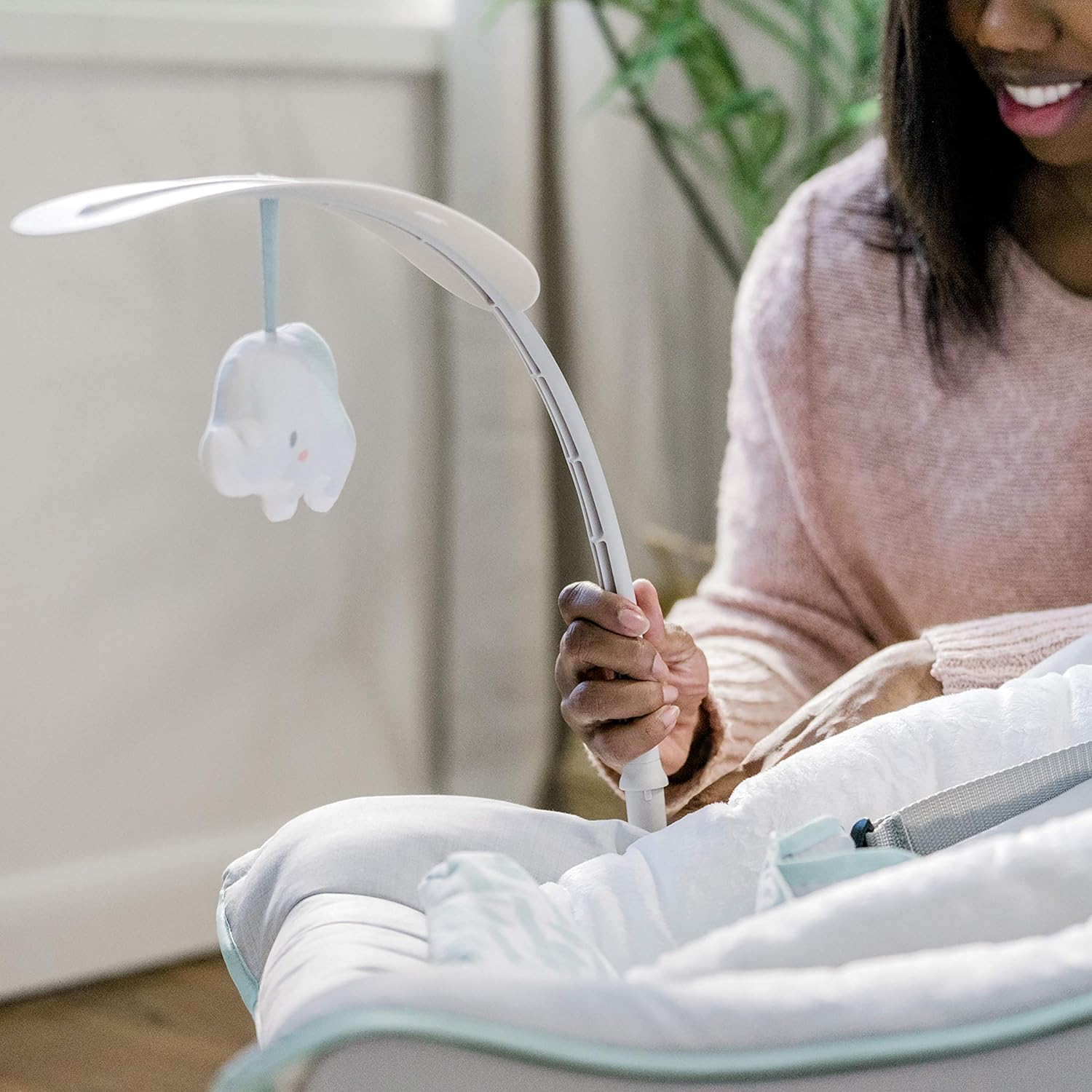 removable infant bolster for newborn support that converts the seat as baby grows