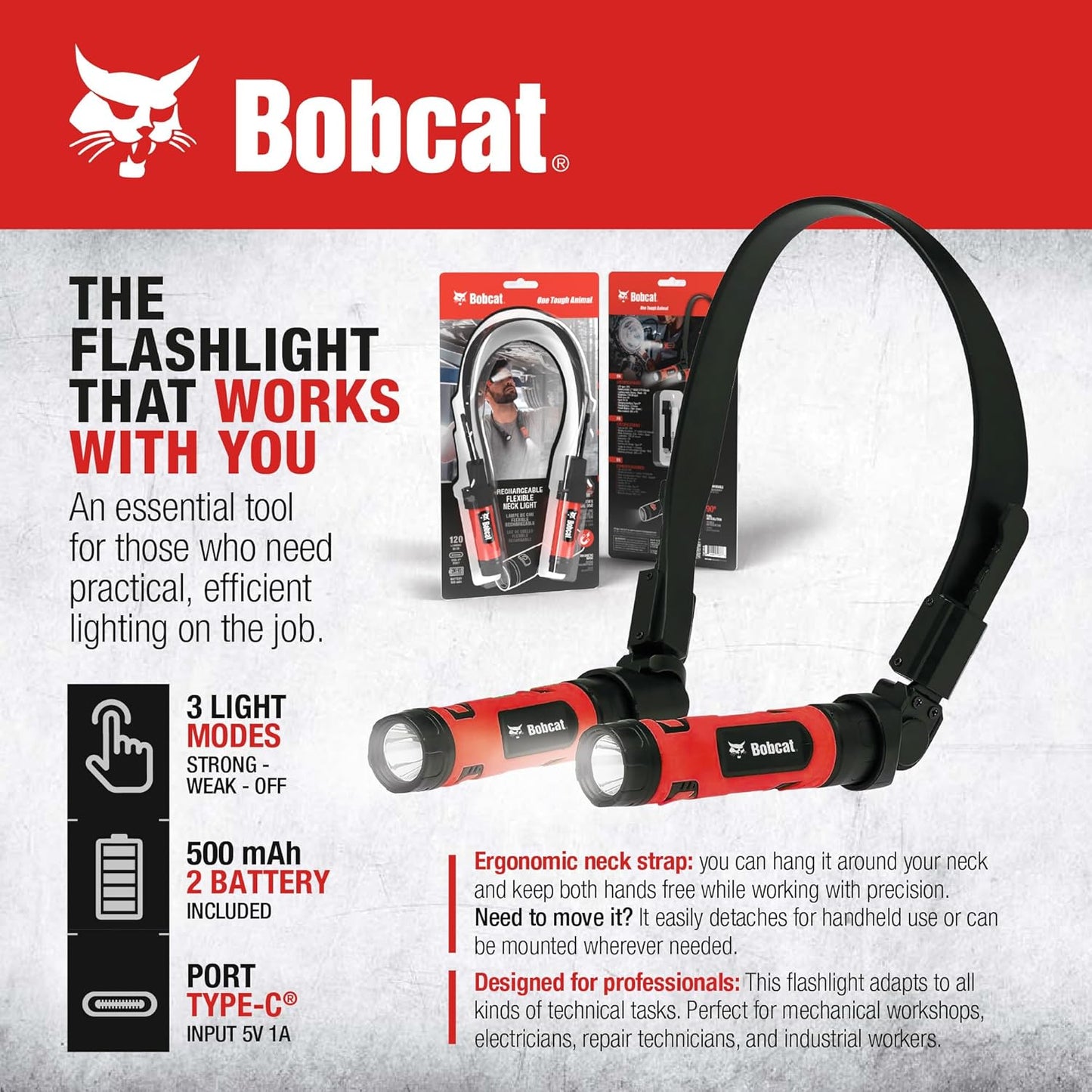 removable magnetic base for attaching to metal surfaces as a stationary work light