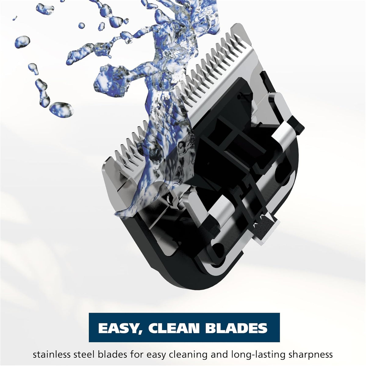 removable, rinsable, self-sharpening stainless-steel blade