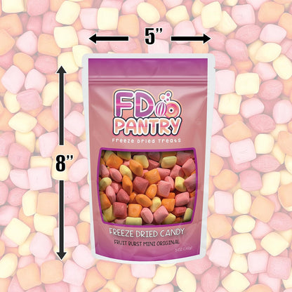 Freeze Dried Fruit Bursts Candy – Non-Sticky Hard Crunchy Treat for Birthday Party Favor Bags and Classroom Celebrations, 5oz Variety
