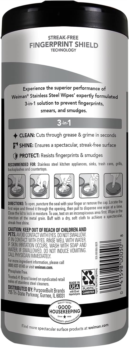 reusable microfiber buffing cloth included