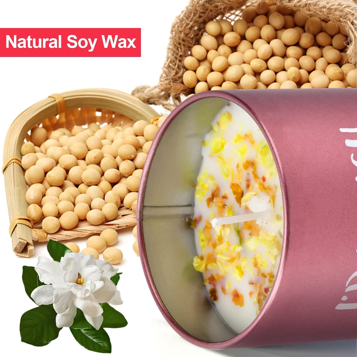 reusable tin designed to hold jewelry, small plants, keys, or ornaments after the candle is fully burned