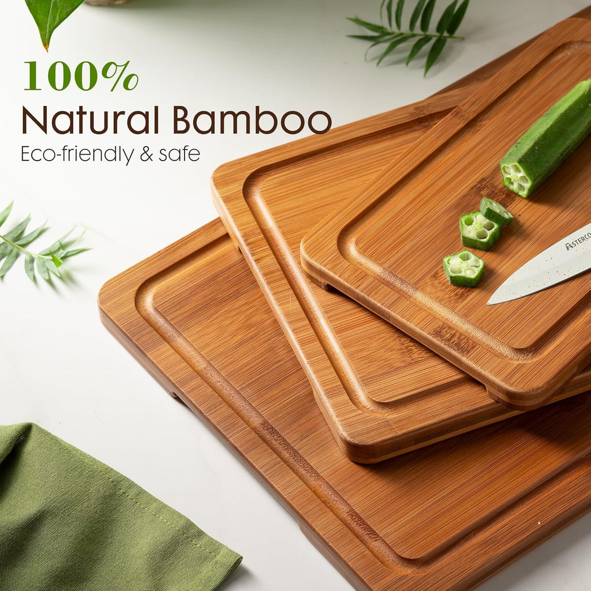 reversible dual-sided design with deep juice grooves on one side and a smooth serving surface on the other