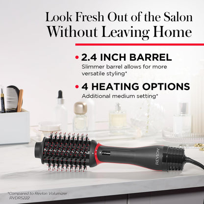 REVLON One-Step Volumizer Plus 2.4 in Hair Dryer and Styler – Mindful Styling Companion for Refreshed Second-Day Hair