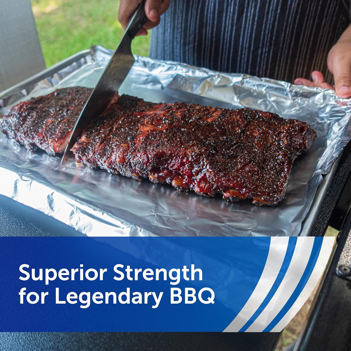 Reynolds Wrap Pitmaster's Choice Heavy Duty Foil – Outdoor Kitchen Essential for Smoking, Searing, and Grilling on the Go
