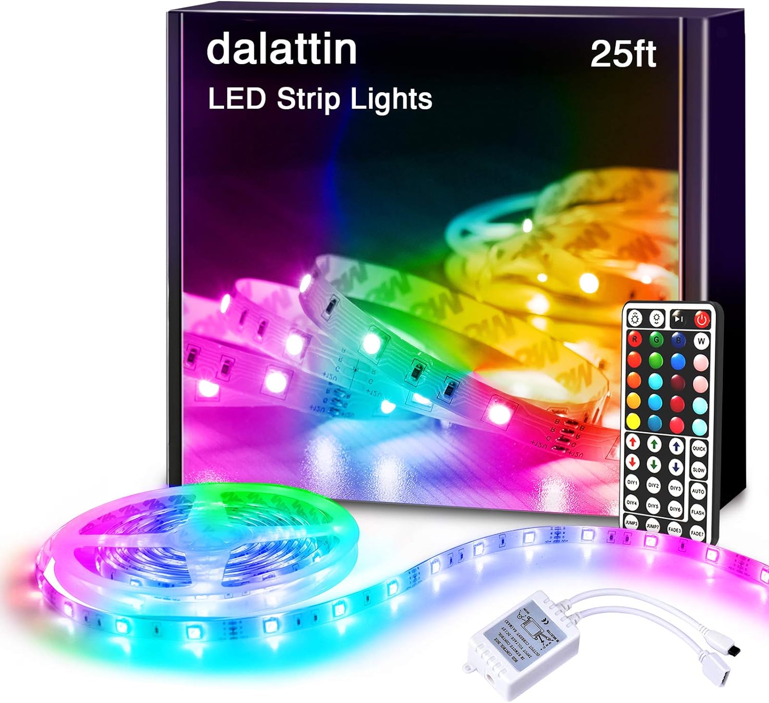 rgb 5050 led chips producing 16 million colors with 4 auto flash modes and diy color selection