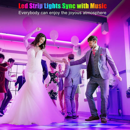 rgb color changing with adjustable brightness and music-reactive built-in microphone