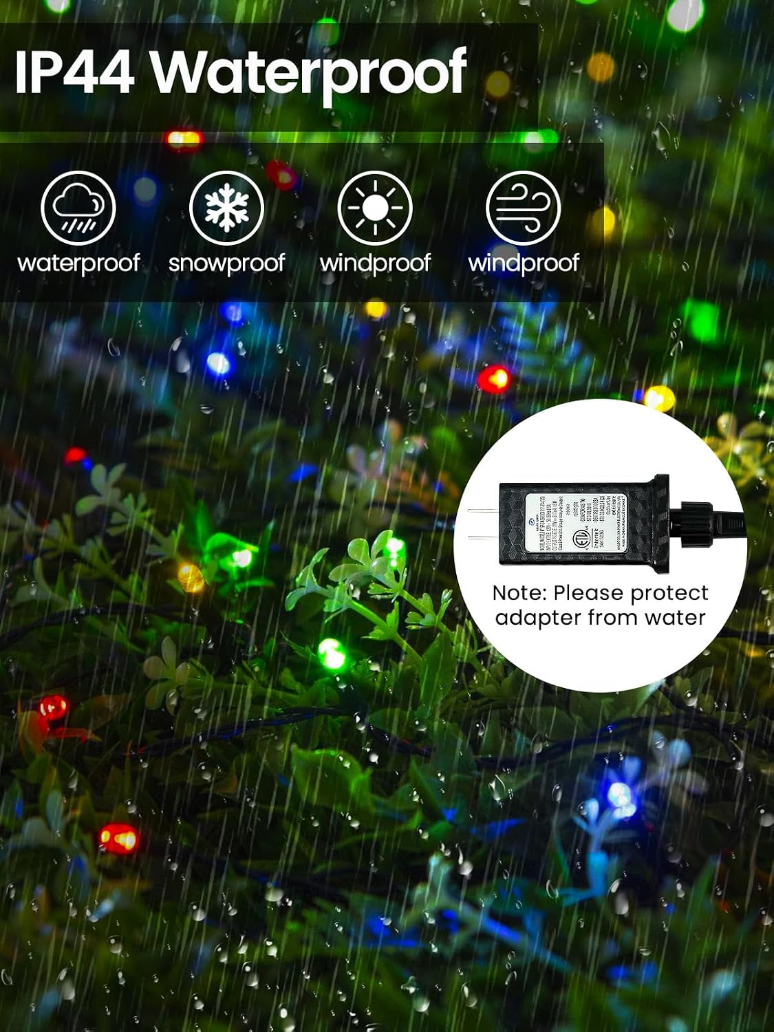 Lumify Home 112ft Waterproof Outdoor String Lights for Patio, Pergola and Backyard Entertaining