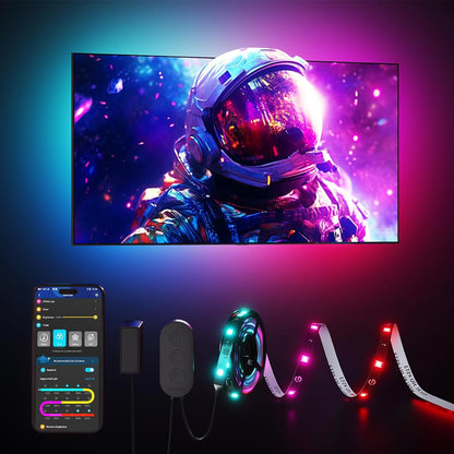 rgbic segmented led strip enabling simultaneous multi-color display on a single run