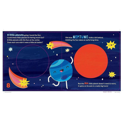 rhyming, age-appropriate text introducing all 8 planets
