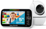 GoodBaby Pan and Tilt Baby Monitor 5" HD Screen – Versatile Crib and Wall Mount Infant Camera for Growing Toddlers
