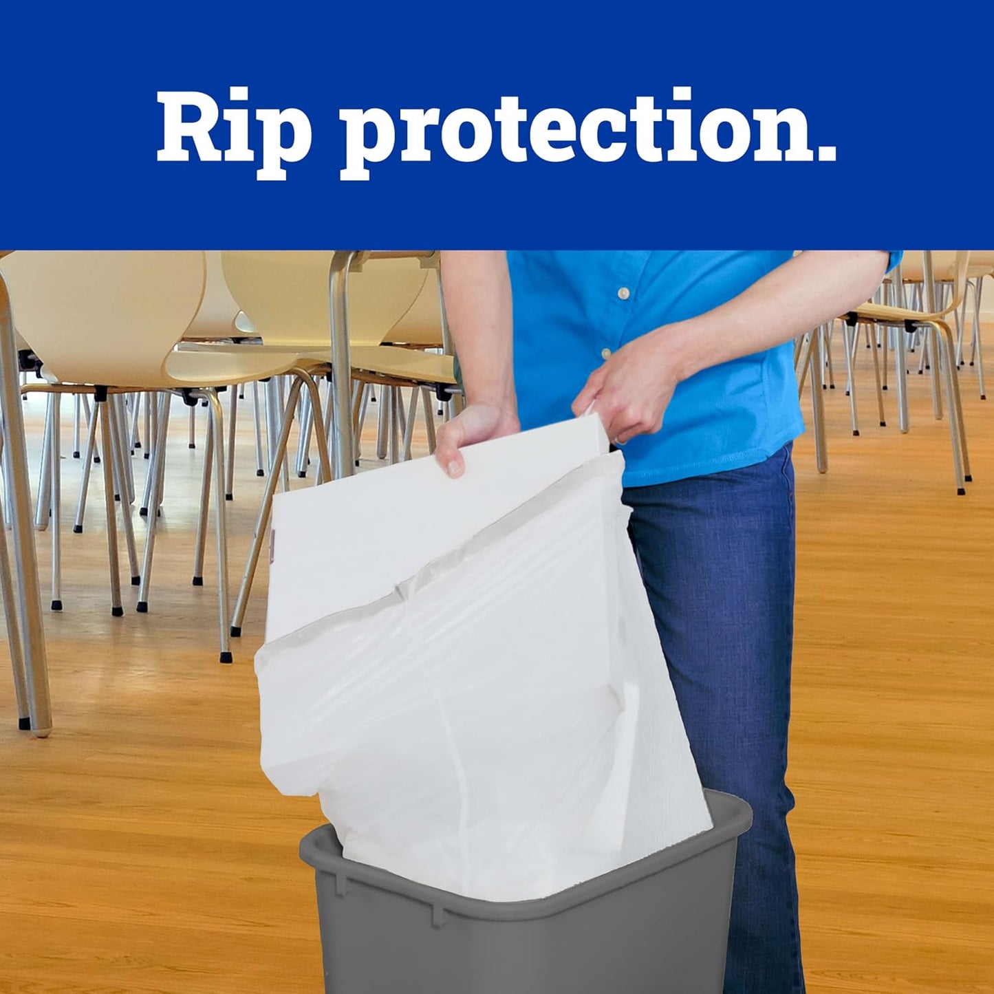 ripguard and leakguard protection with double side seals and reinforced bottom seam