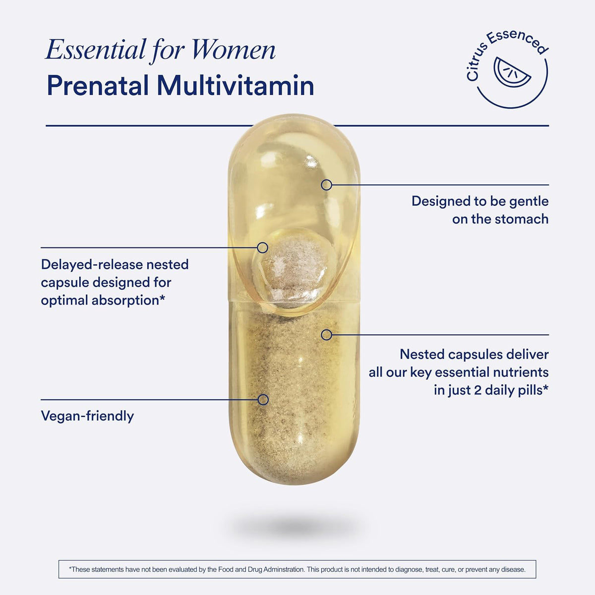 Ritual Essential Prenatal – Meaningful Pregnancy Gift for Her, 30-Day Supply with Citrus Tab