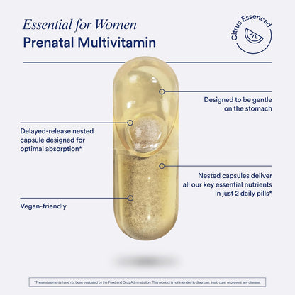 Ritual Essential Prenatal – Meaningful Pregnancy Gift for Her, 30-Day Supply with Citrus Tab