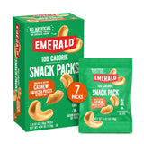 Emerald Nuts Roasted and Salted Cashews 7ct – 100-Calorie Mindful Snack for Home Office Wellness, Portion-Controlled Single-Serve Packs