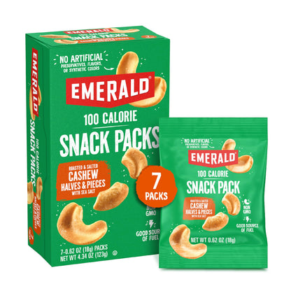 Roasted and Salted Cashews - 0.62 Ounce (Pack of 7)