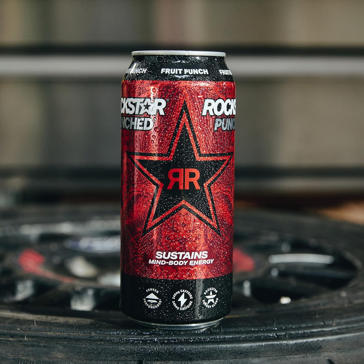 Rockstar Fruit Punched Energy – 12oz Cans with 180mg Caffeine for Midterm Cram Marathons and Research Sprints