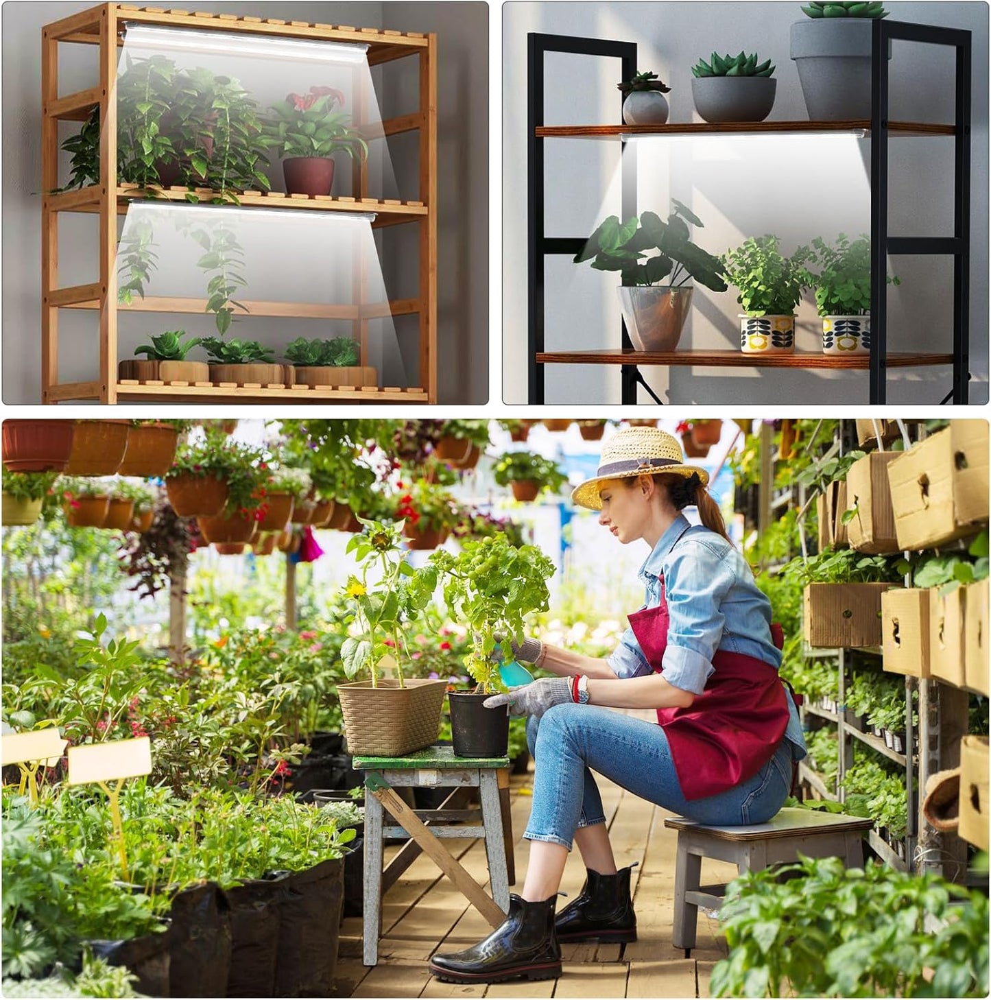 Roleadro 3-Bar Auto Timer Grow Strip – Worry-Free Vacation Plant Care with 18H Cycle and 12V Adapter