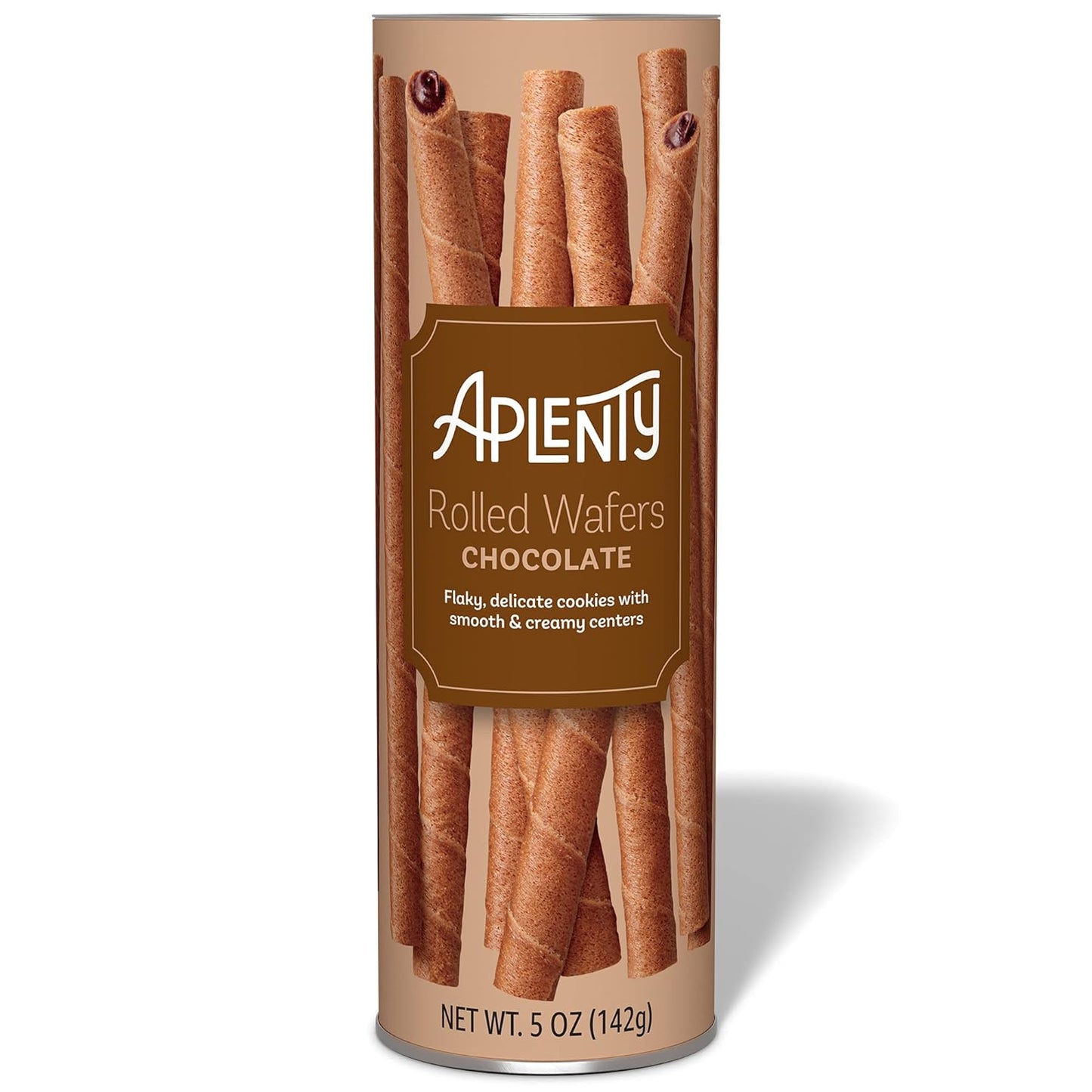 rolled chocolate wafer format with creamy filling