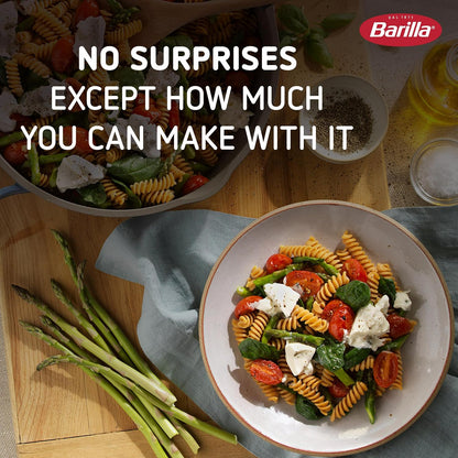 rotini spiral shape that holds chunky sauces and pesto effectively
