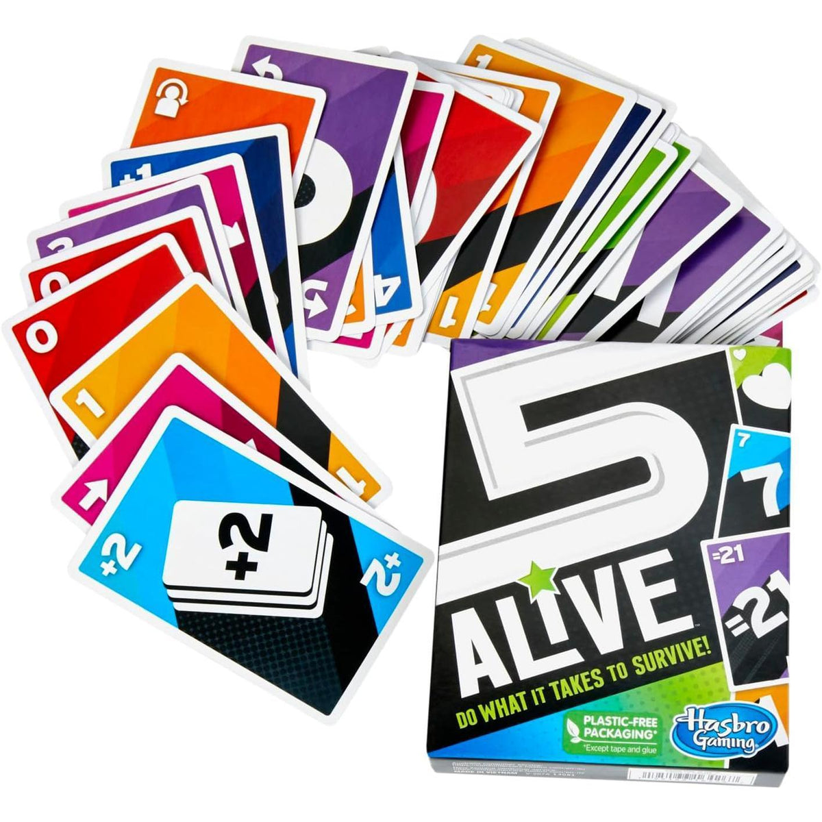 running-total-under-21 core mechanic with 5-life elimination system
