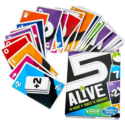 running-total-under-21 core mechanic with 5-life elimination system