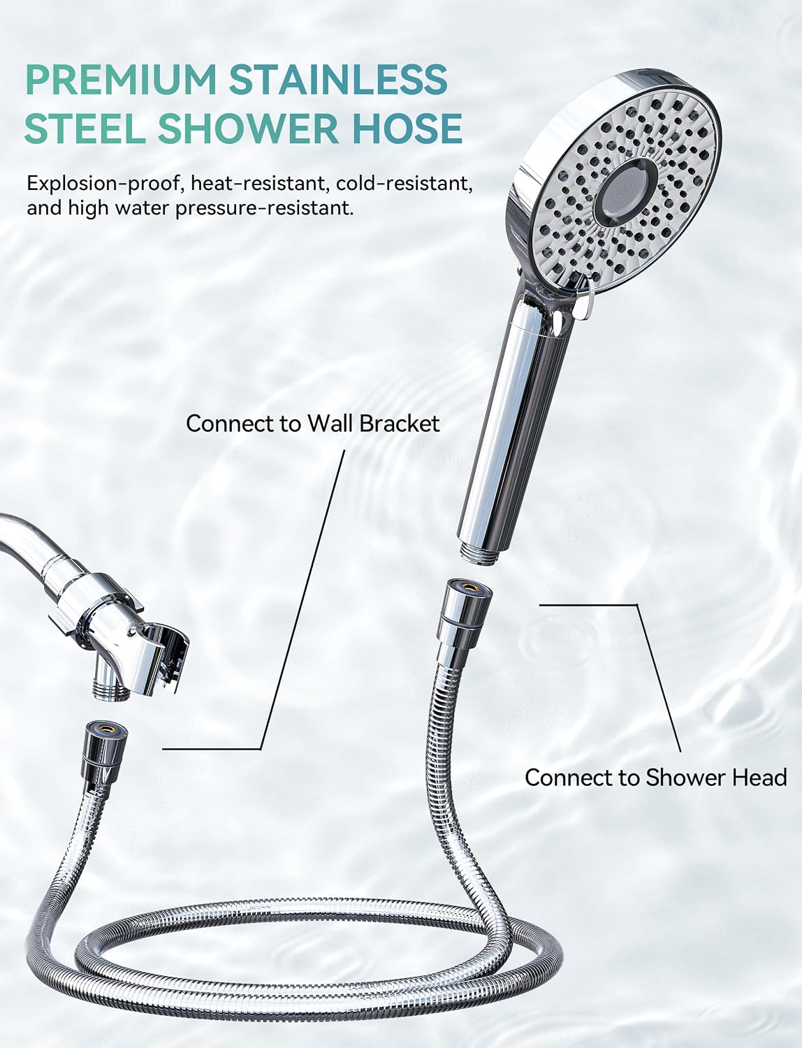 Magichome Filtered Shower Head – Elevated Handheld Set for Luxury Hotel-Style Showers, Stainless
