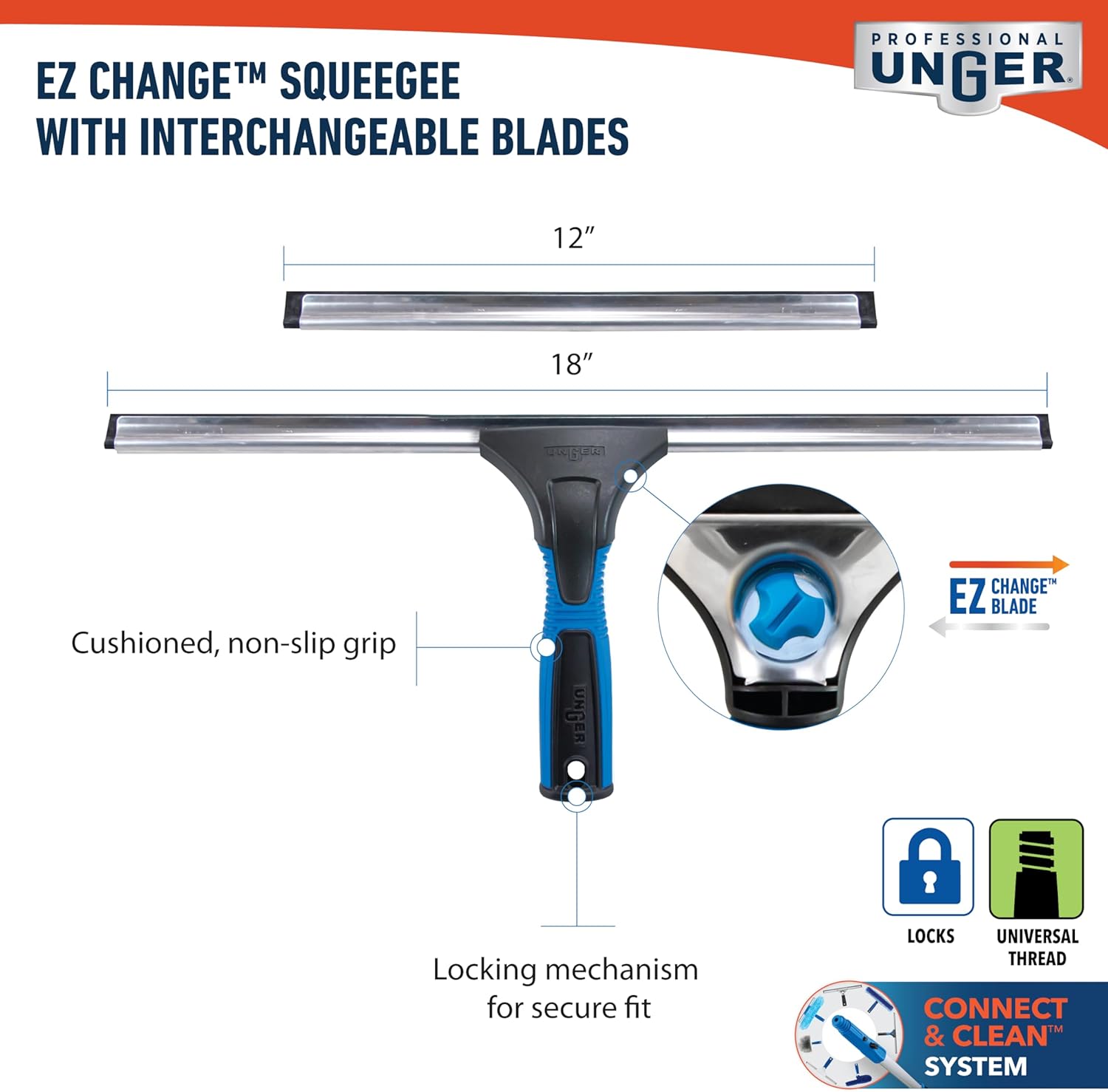 rust-resistant stainless steel body and channel