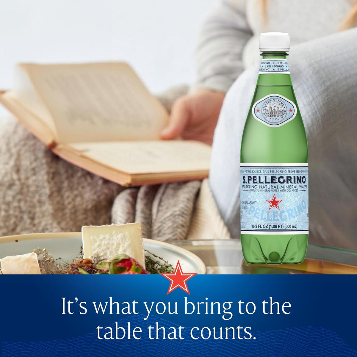 S.Pellegrino Sparkling Natural Mineral Water, Elegant 12 Pack Gift Idea for Housewarming, Birthdays, and Holiday Hosting