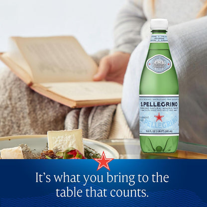 S.Pellegrino Sparkling Natural Mineral Water, Elegant 12 Pack Gift Idea for Housewarming, Birthdays, and Holiday Hosting