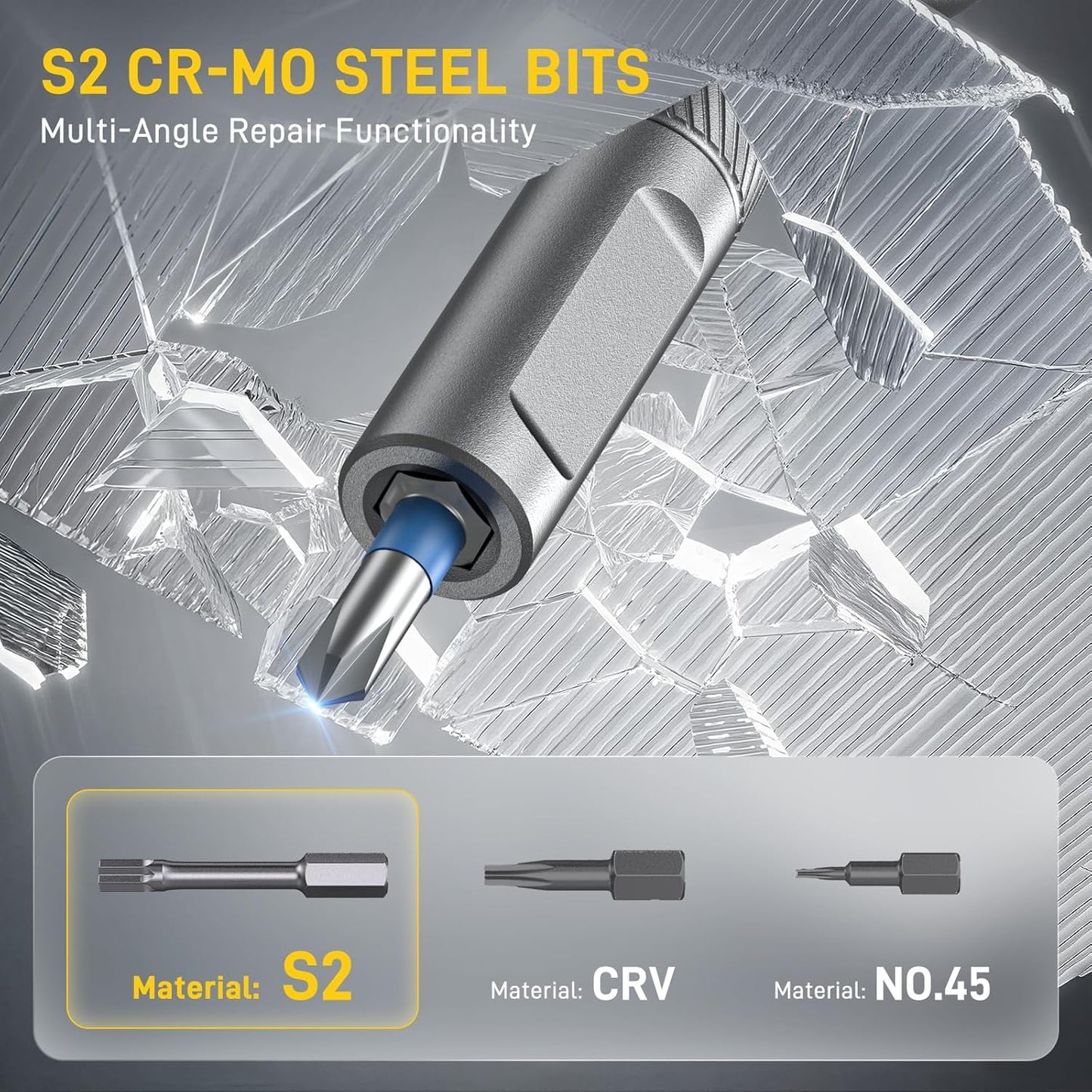 s2 steel bit construction for hardness and wear resistance