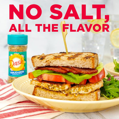 salt-free formulation allows user to control and add salt to personal/family taste
