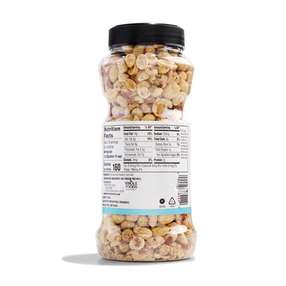 salted and unsalted options, with sea salt used in the lightly salted version