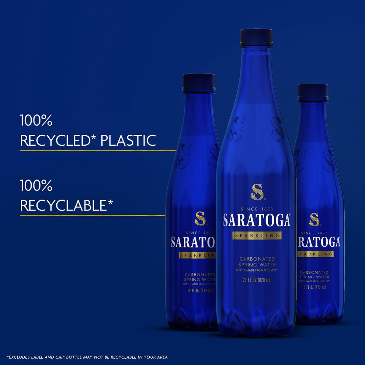 Saratoga Sparkling Spring Water – Kosher Certified Bottled Water, 12 Pack of 16oz Bottles for Mindful Hydration & Desk Routines