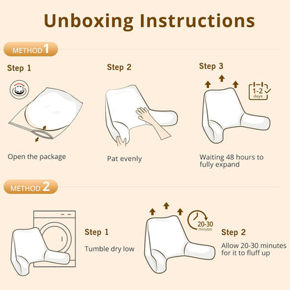 Sasttie Sitting Up Pillow – Get Well Soon Gift for Post-Surgery Patients and Recovery, Comforting Bed Support for Loved Ones