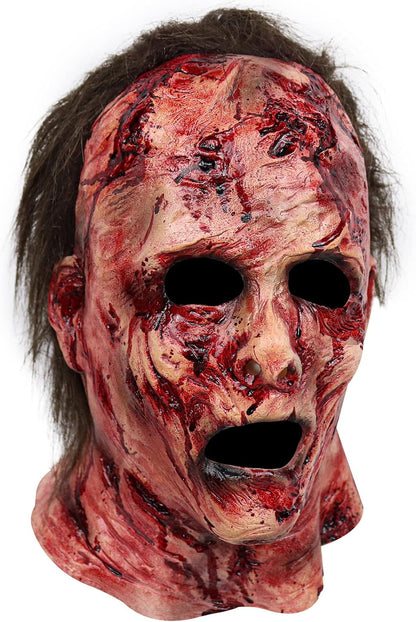 Scary Mask Horror Bloody Halloween Cosplay Mask Creepy Accessories – Creepy Holiday Gift for Horror Lovers, Cosplay Surprise