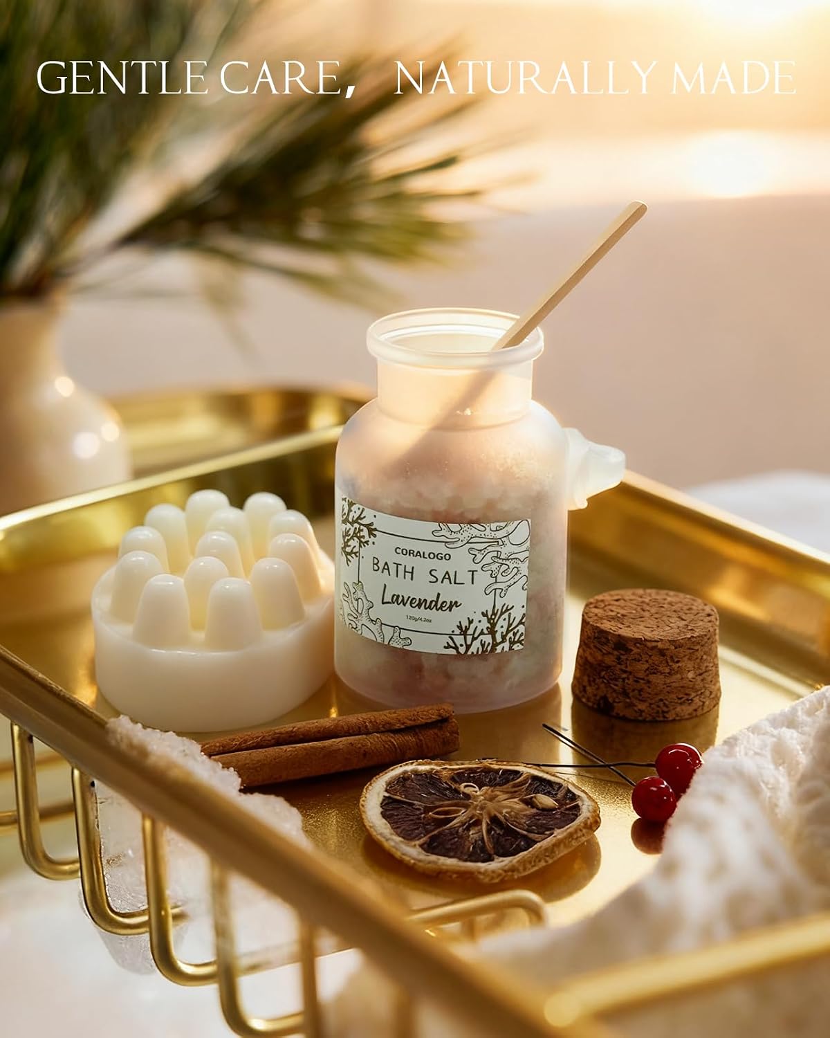 scented candle for aromatherapy and ambient lighting during relaxation