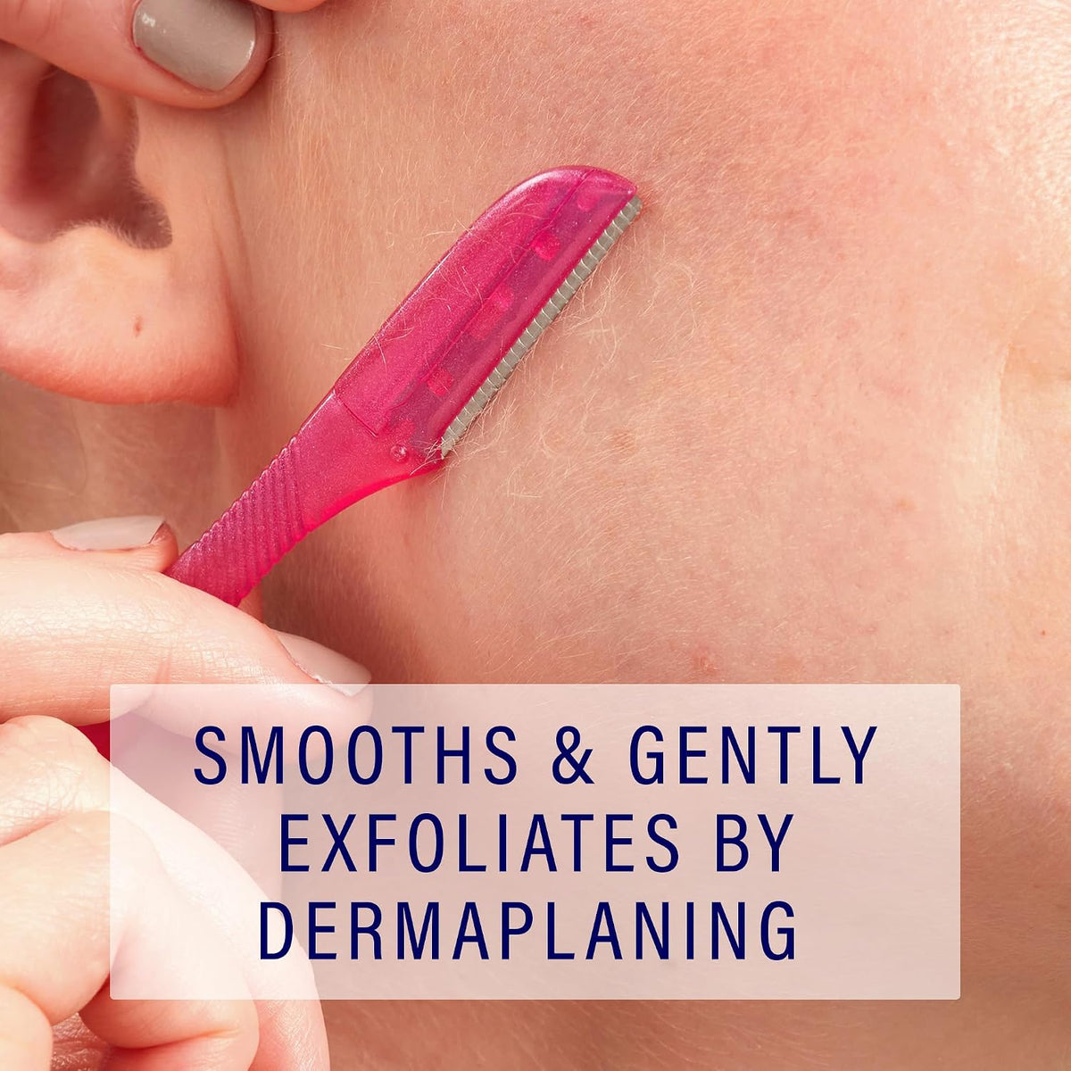 Schick Hydro Silk Touch-Up Dermaplaning Tool — Sleek Single-Blade Face Razor for a Clutter-Free Vanity