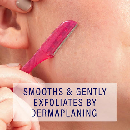 Schick Hydro Silk Touch-Up Dermaplaning Tool — Sleek Single-Blade Face Razor for a Clutter-Free Vanity