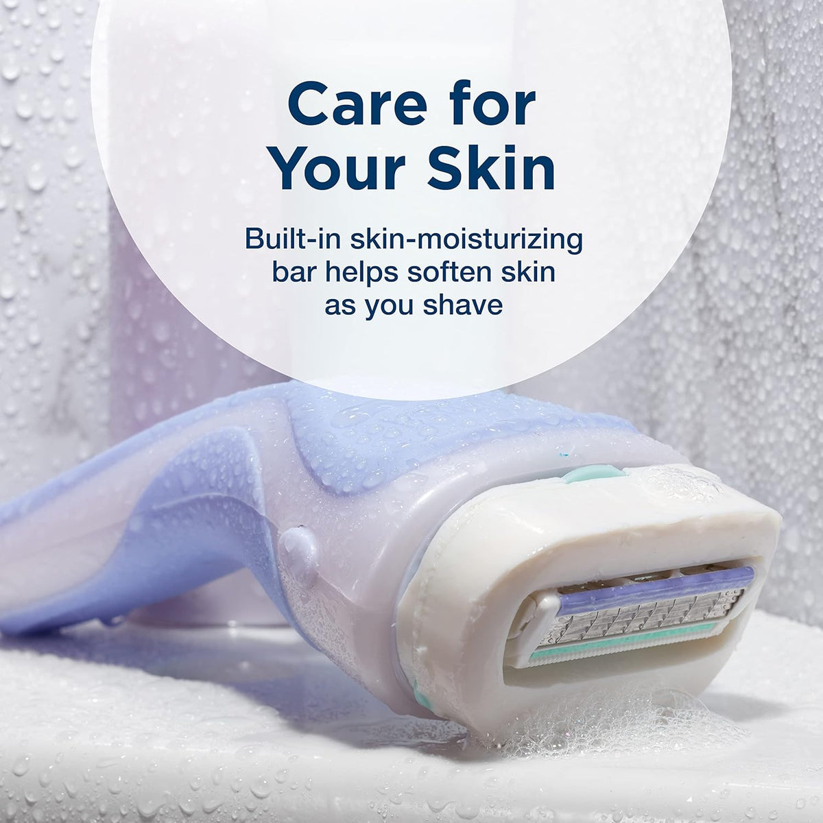 Schick Intuition Pure Nourishment Razor – Capsule Bathroom Upgrade, One Tool for Lather, Shave, and Moisture