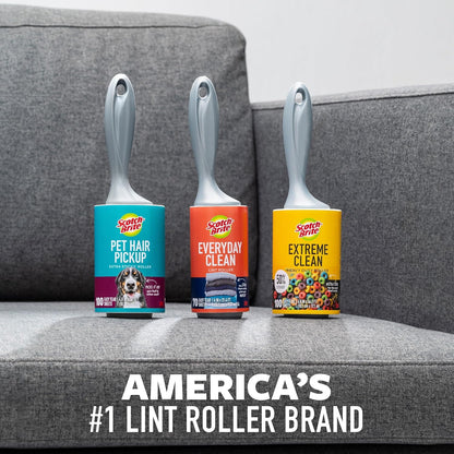 Scotch-Brite 300-Sheet Roller Pack, Bedroom Refresh Tool for Pet Owners Who Love a Tidy Retreat