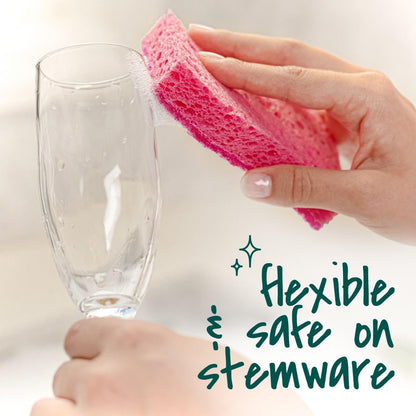 Scotch-Brite Delicate Clean Scrub Sponge – Stress-Free Hand Washing for Fine Dinnerware and Mindful Hosting