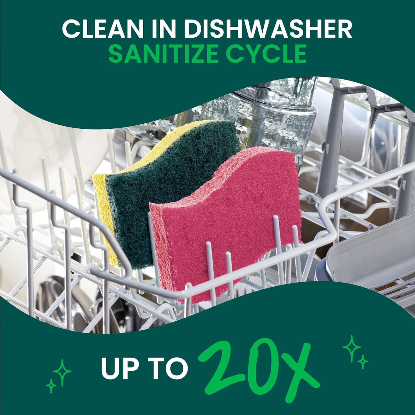 Scotch-Brite Delicate Clean Scrub Sponge – Stress-Free Hand Washing for Fine Dinnerware and Mindful Hosting