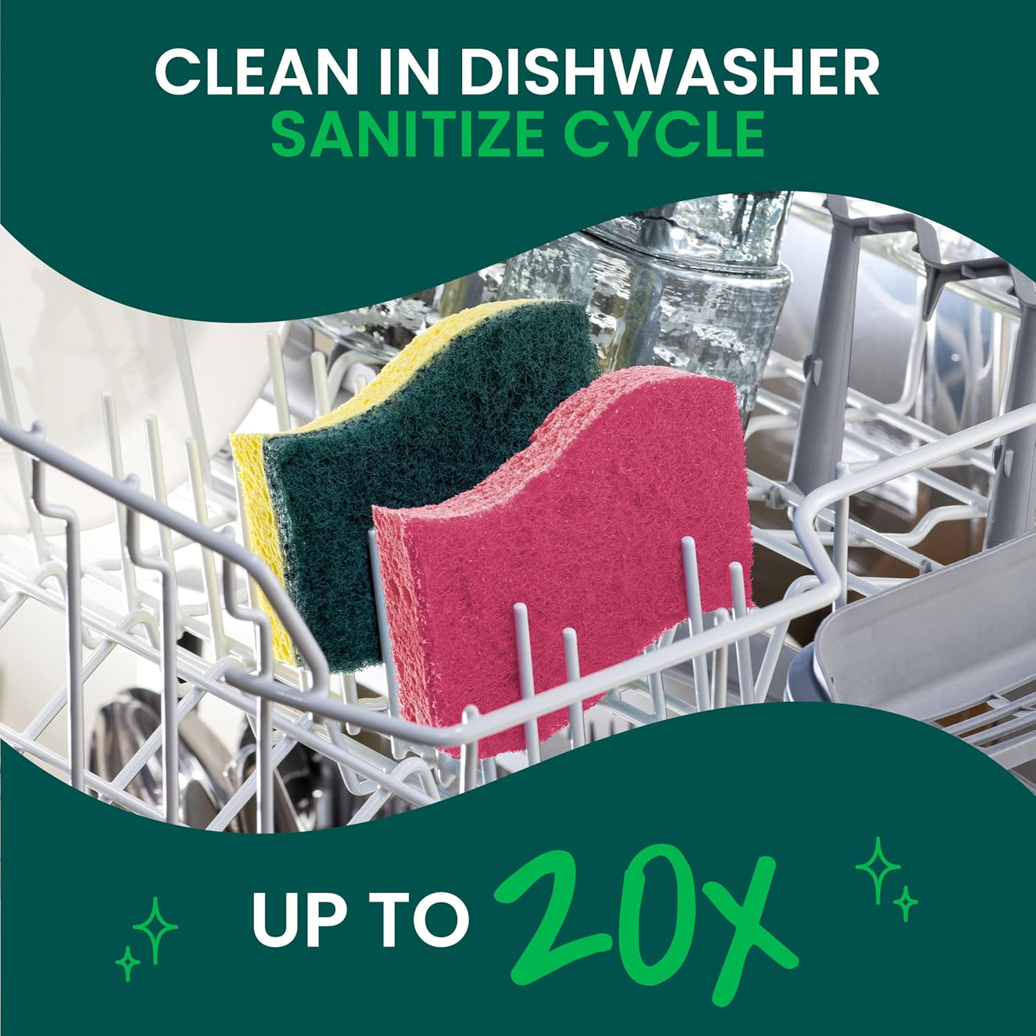 Scotch-Brite Delicate Clean Scrub Sponge – Stress-Free Hand Washing for Fine Dinnerware and Mindful Hosting