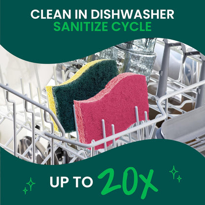 Scotch-Brite Delicate Clean Scrub Sponge – Stress-Free Hand Washing for Fine Dinnerware and Mindful Hosting