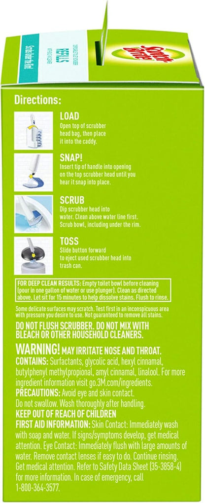 Scotch-Brite Disposable Toilet Scrubber Refills – Intentional Home Cleaning System in Neutral Bathroom Tones